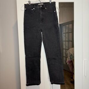 Madewell Black Denim Jeans Classic Straight
